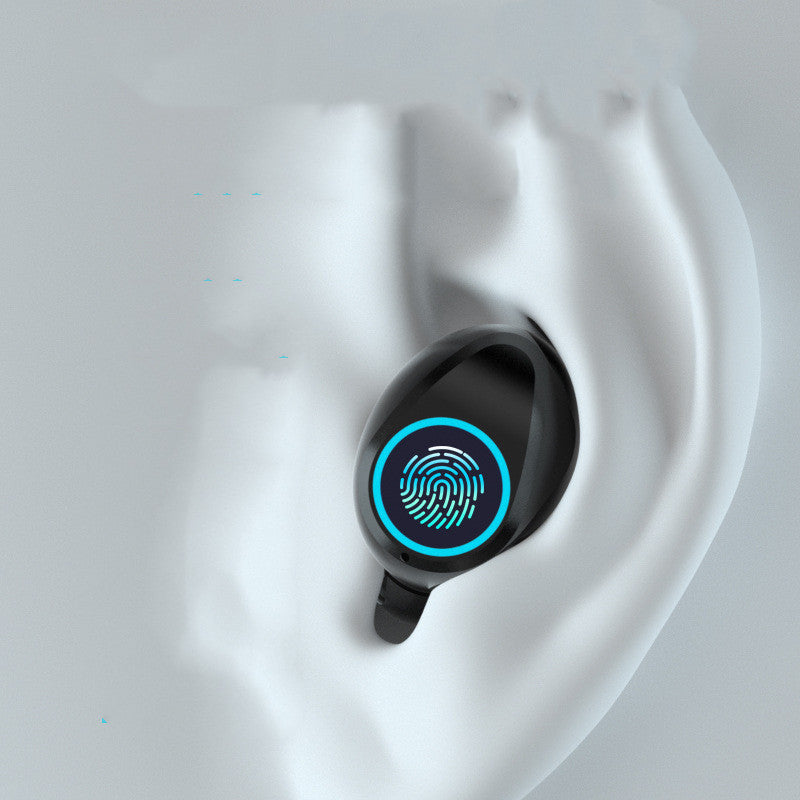In-ear sports headphones with digital display