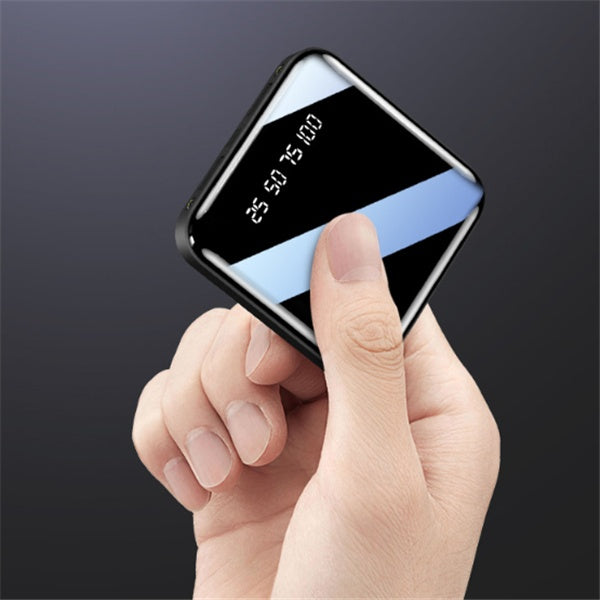 Portable Mirror Digital Display Power Bank