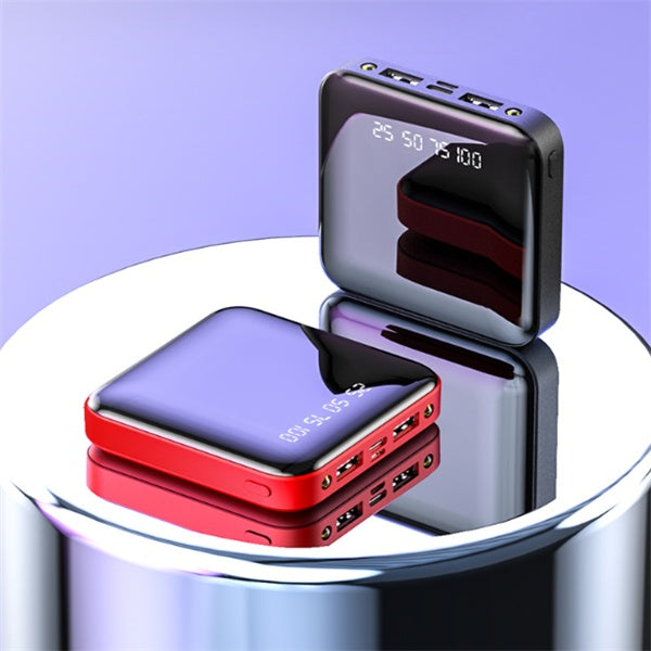 Portable Mirror Digital Display Power Bank