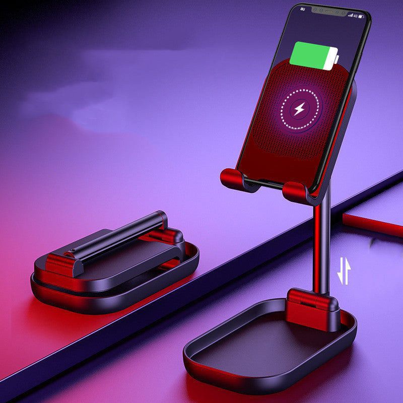 Portable wireless charging mobile phone holder