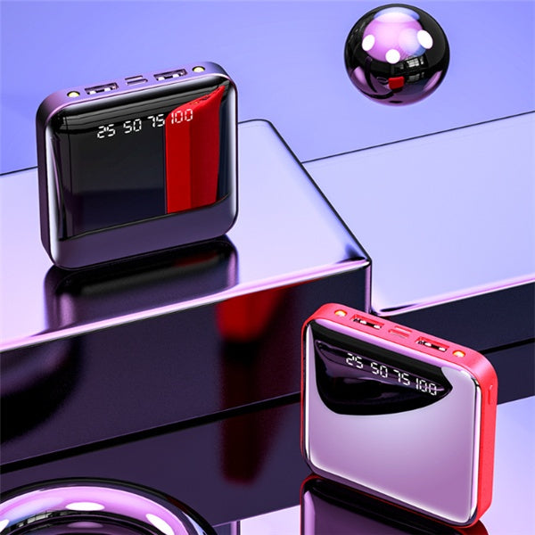 Portable Mirror Digital Display Power Bank
