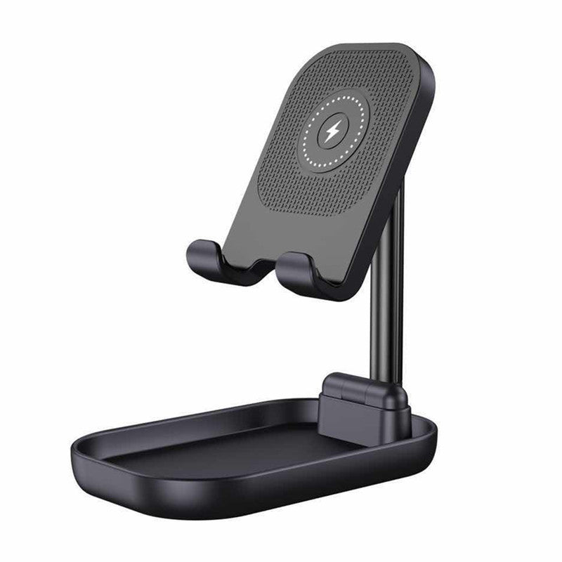 Portable wireless charging mobile phone holder
