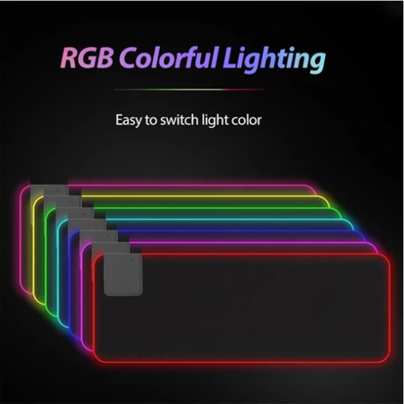 Colorful RGB Glowing Mouse Pad