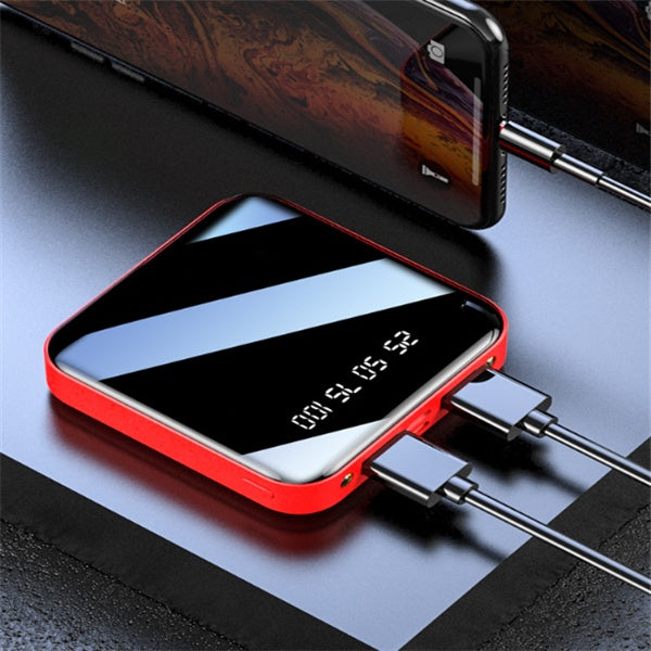 Portable Mirror Digital Display Power Bank