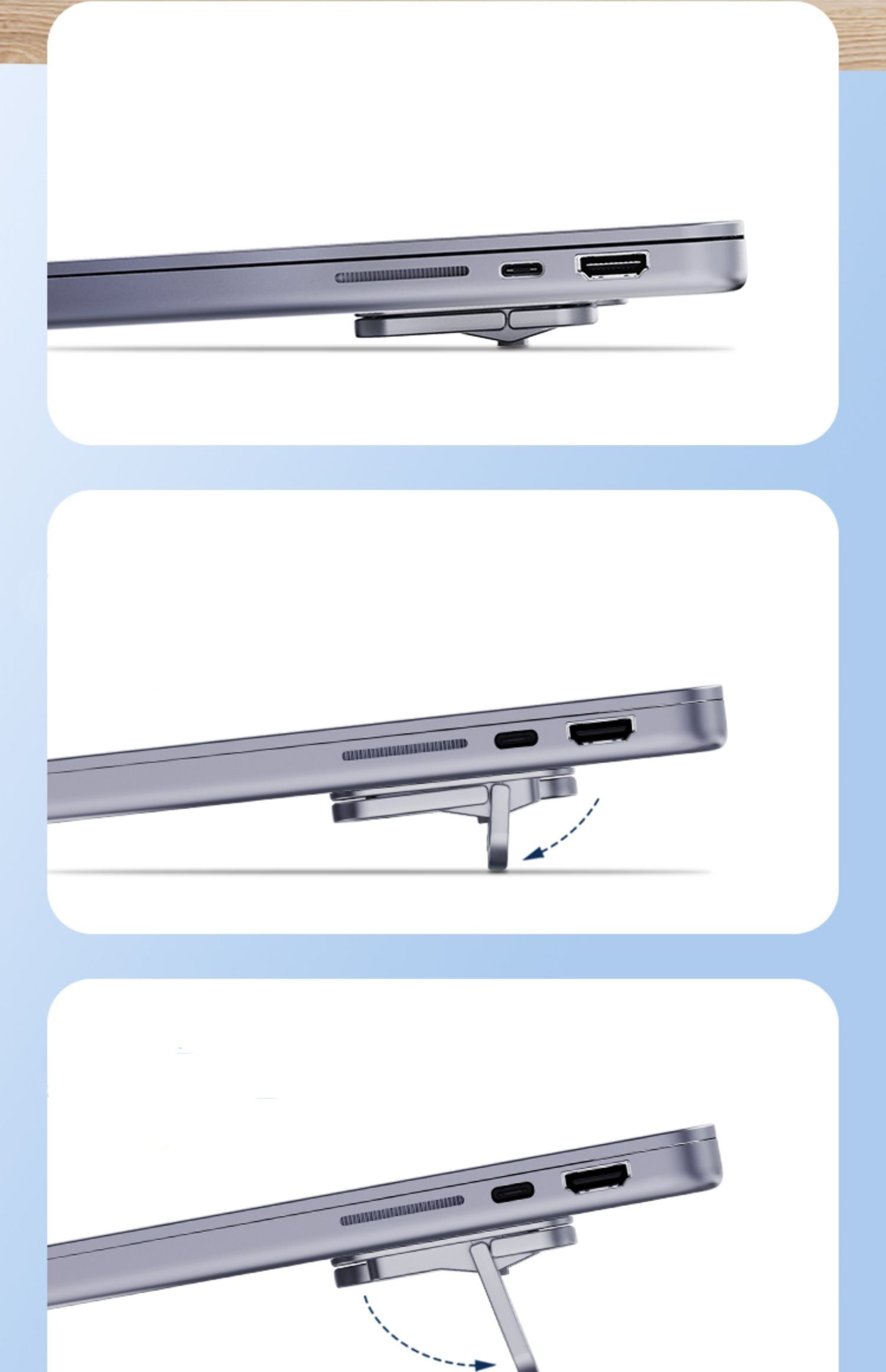 Laptop Invisible Stand Portable Heat Dissipation