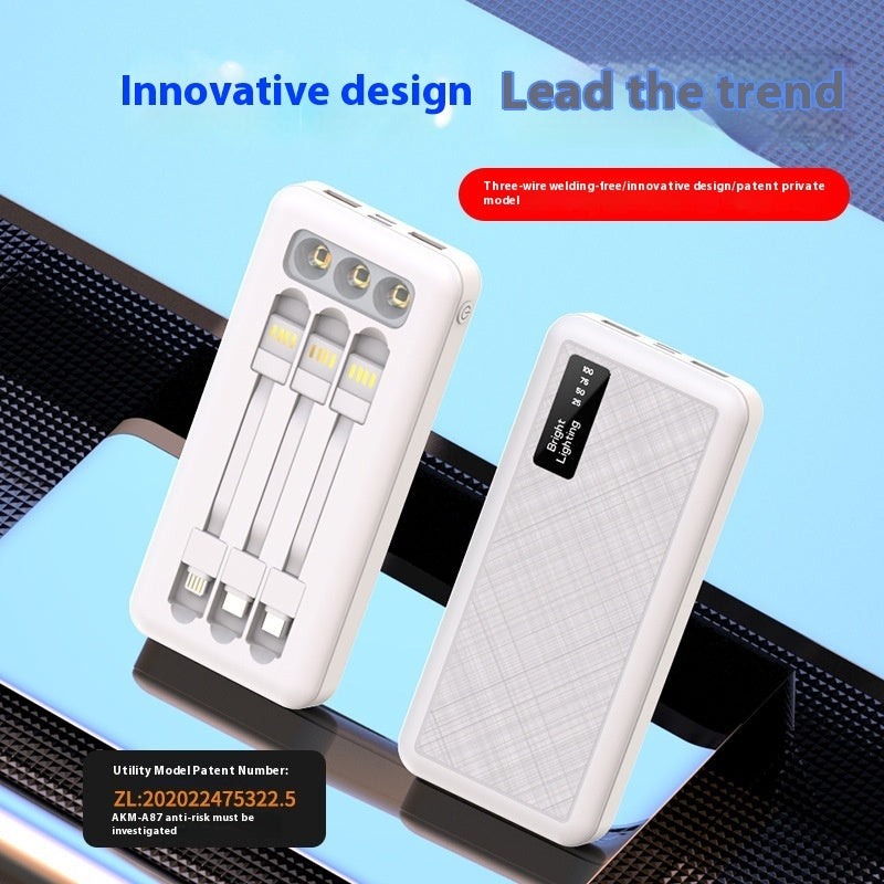 Power Bank With Cable Detachable
